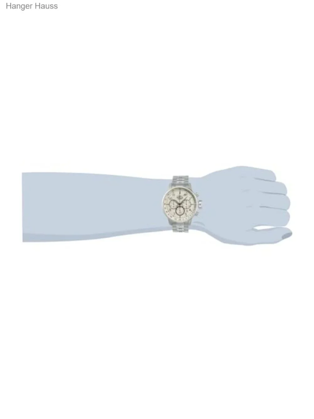 Men's Stainless Steel Chronograph Quartz Wrist Watch 49mm
